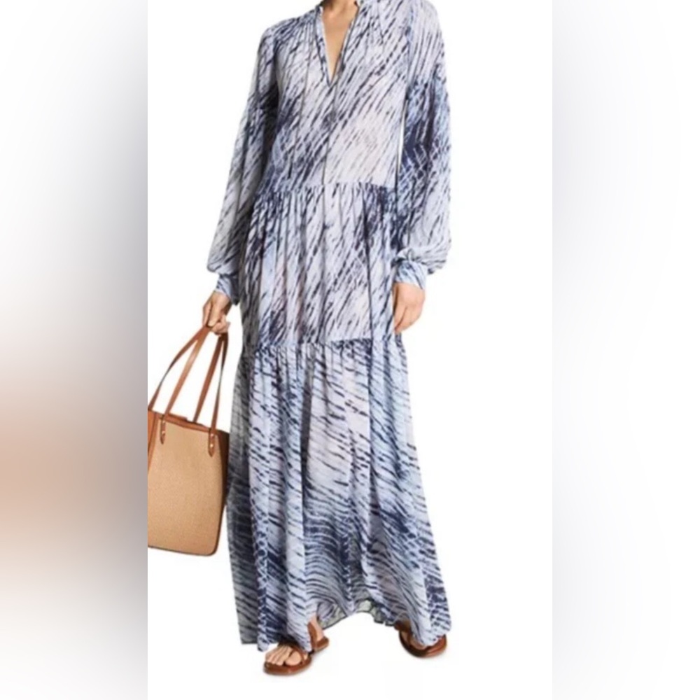 Michael Kors Sazanami Maxi Kaftan Dress Women's Size Small